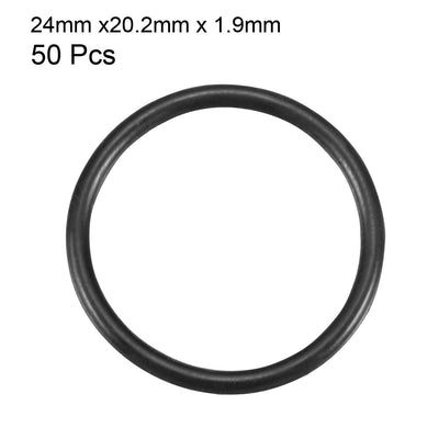Harfington Nitrile Rubber O-Rings, Metric Nitrile Rubber Sealing Gasket, Pack of 50
