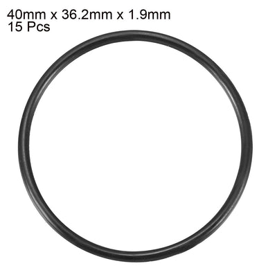 Harfington Nitrile Rubber O-Rings, Metric Nitrile Rubber Sealing Gasket, Pack of 15