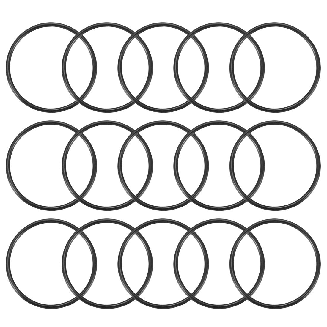 Harfington Nitrile Rubber O-Rings, Metric Nitrile Rubber Sealing Gasket, Pack of 15