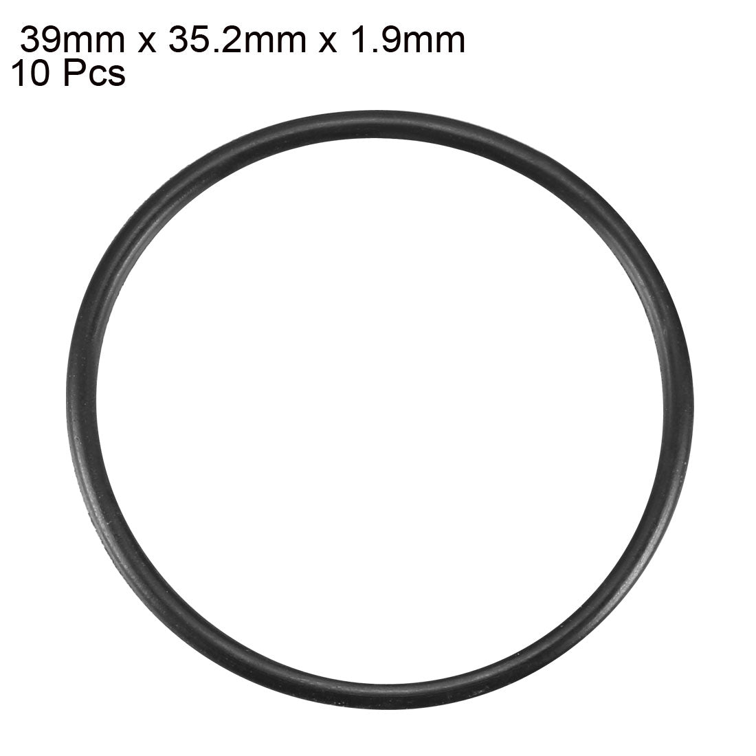 Harfington Nitrile Rubber O-Rings, Metric Nitrile Rubber Sealing Gasket Black Pack of 10