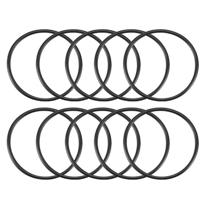 Harfington Nitrile Rubber O-Rings, Metric Nitrile Rubber Sealing Gasket Black Pack of 10