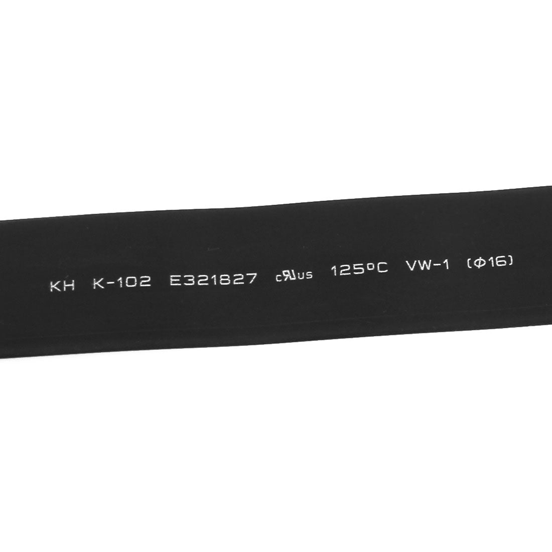 Harfington 16mm Dia 2:1 Heat Shrink Tubing Tube Sleeving Wire Cable Black 3 Meter Length