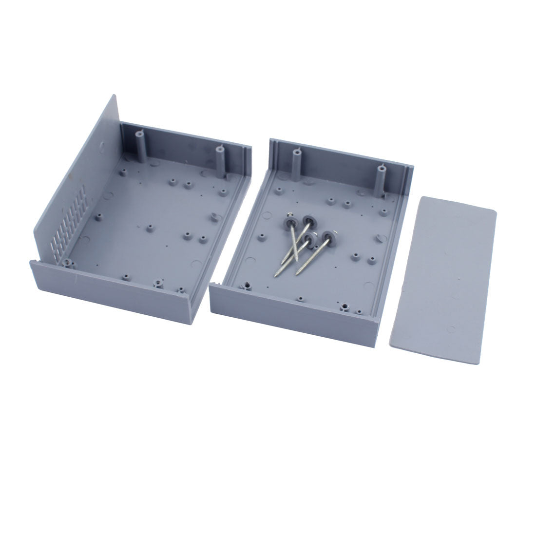 Harfington 165mmx120mmx65mm Dustproof IP65 Plastic Enclosure DIY Junction Box Case Blue-Grey