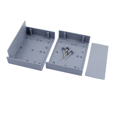 Harfington 165mmx120mmx65mm Dustproof IP65 Plastic Enclosure DIY Junction Box Case Blue-Grey