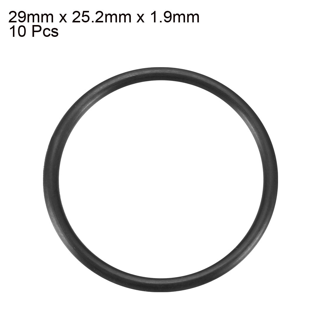 Harfington Nitrile Rubber O-Rings, Metric Nitrile Rubber Sealing Gasket Black Pack of 10