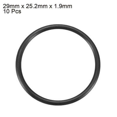 Harfington Nitrile Rubber O-Rings, Metric Nitrile Rubber Sealing Gasket Black Pack of 10