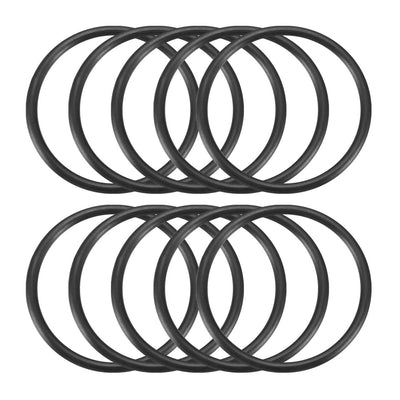 Harfington Nitrile Rubber O-Rings, Metric Nitrile Rubber Sealing Gasket Black Pack of 10
