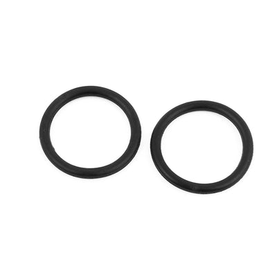 Harfington 18 Stück 19 mm x 1,9 mm Nitril-Butadien-Gummi O-Ring Öldichtring Dichtung Schwarz