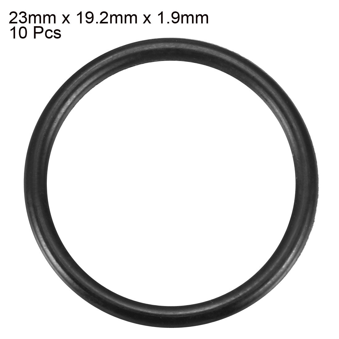 Harfington Nitrile Rubber O-Rings, Metric Nitrile Rubber Sealing Gasket Black Pack of 10