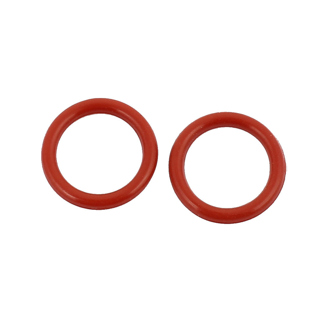 Harfington 15pcs 14mmx1.9mm Heat Resistant Silicone O Ring Oil Sealing Ring Gasket Red