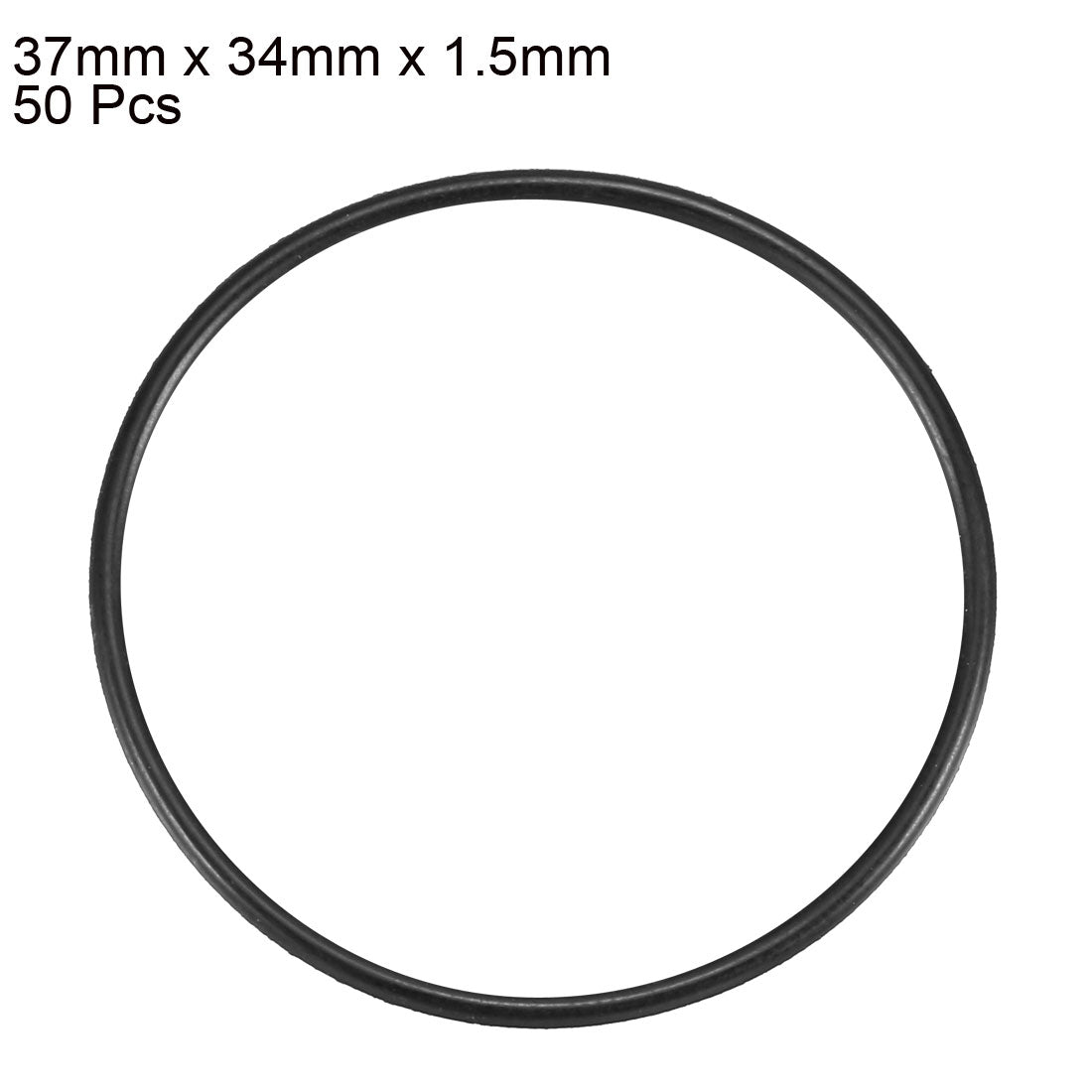 Harfington Nitrile Rubber O-Rings, Metric Nitrile Rubber Sealing Gasket, Pack of 50