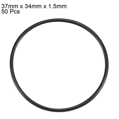 Harfington Nitrile Rubber O-Rings, Metric Nitrile Rubber Sealing Gasket, Pack of 50