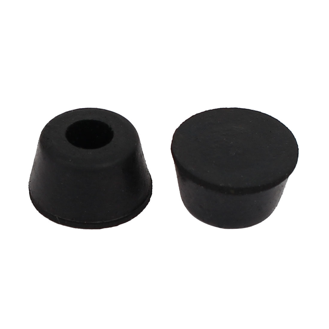 Harfington 14 x 18 x 10mm Rubber Table Chair Leg Foot Covers Floor Protector Black 20pcs