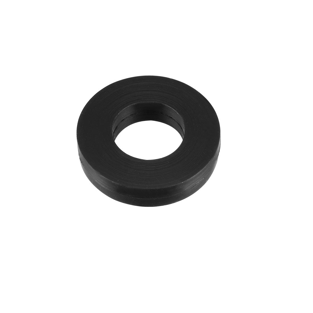 Harfington Rubber Round Flat Washer Assortment Size Flat Washers, Black Pack of 10