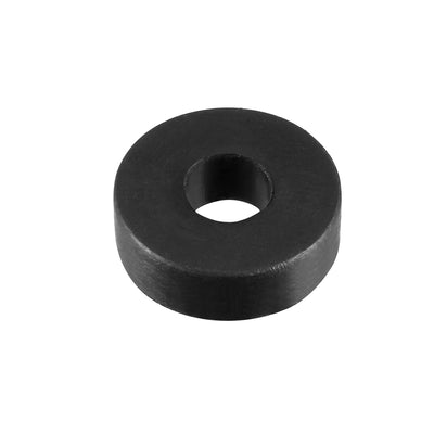 Harfington Rubber Round Flat Washer Assortment Size Flat Washers, Black Pack of 10