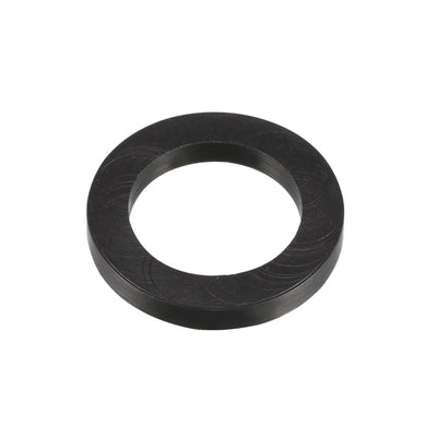 Harfington Rubber Round Flat Washer Assortment Size Flat Washers, Black Pack of 10