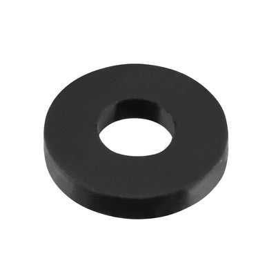 Harfington Rubber Round Flat Washer Assortment Size Flat Washers, Black Pack of 10