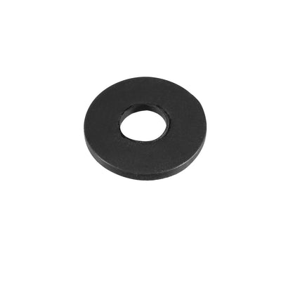 Harfington Rubber Round Flat Washer Assortment Size Flat Washers, Black Pack of 10