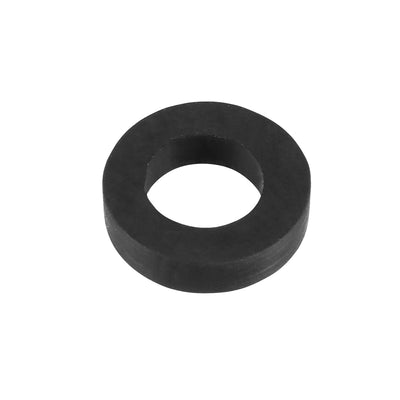 Harfington Rubber Round Flat Washer Assortment Size Flat Washers, Black Pack of 10