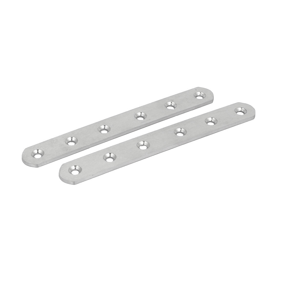 Harfington 156mmx20mmx3mm Stainless Steel Straight Joining Mending Flat Repair Plates 5pcs