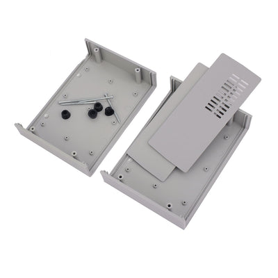 Harfington 165mmx120mmx68mm Removable Rectangle Shape Plastic Junction Box Case Gray
