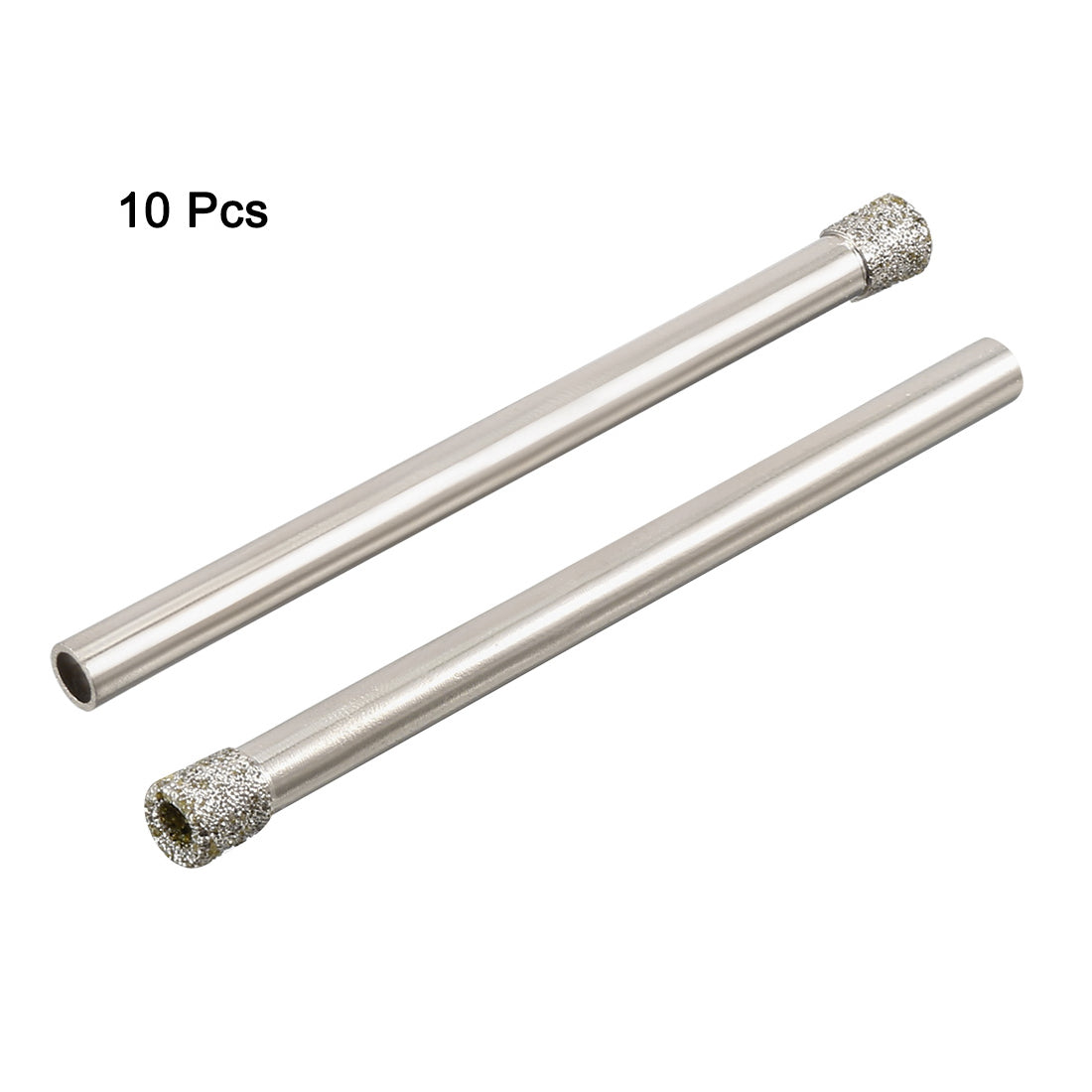 Harfington 10Pcs 5/32" Diamond Particles Coating Tip Hole Saw Drill Bit for Glass