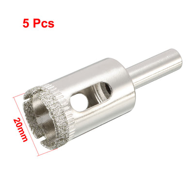Harfington Diamond Coated Glass Hole Saw Drills Bits for Ceramic Tile