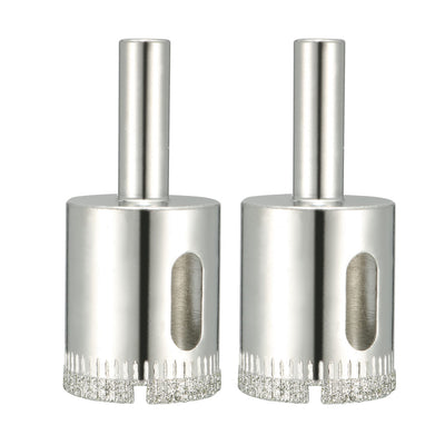 Harfington 25mm Diamond Grit Hole Saw Drill Bit 2PCS for Tile Glass