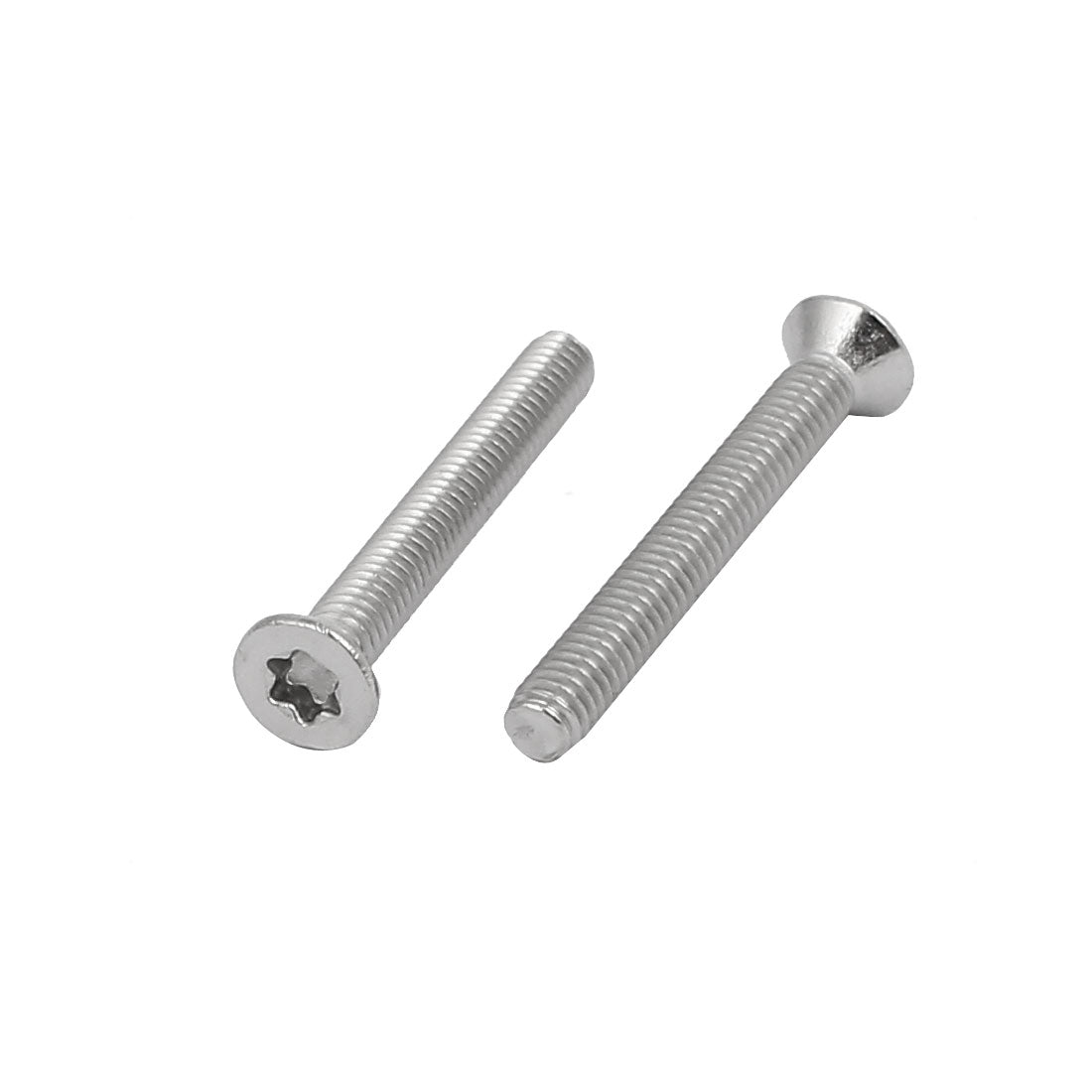 Harfington M2.5x20mm 304 Stainless Steel Fully Thread Flat Head Torx Screws Fasteners 30pcs