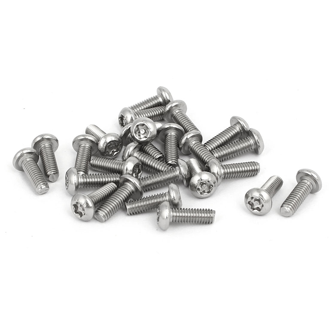 Harfington M4 x 12mm 304 Stainless Steel Torx Security Pan Head Machine Screws 25PCS