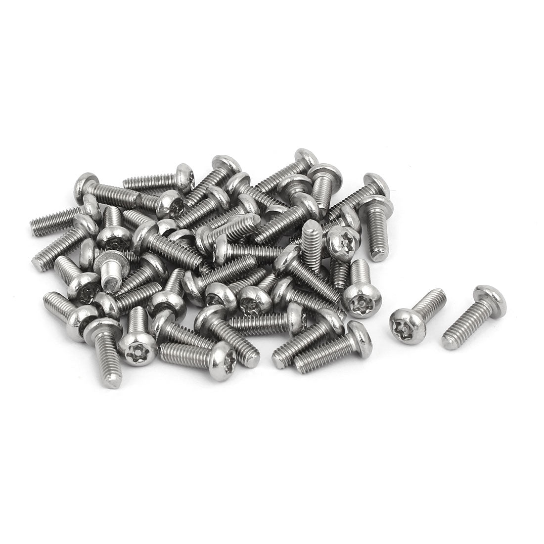Harfington M4x12mm 304 Stainless Steel Button Head Torx Security Tamper Proof Screws 50pcs