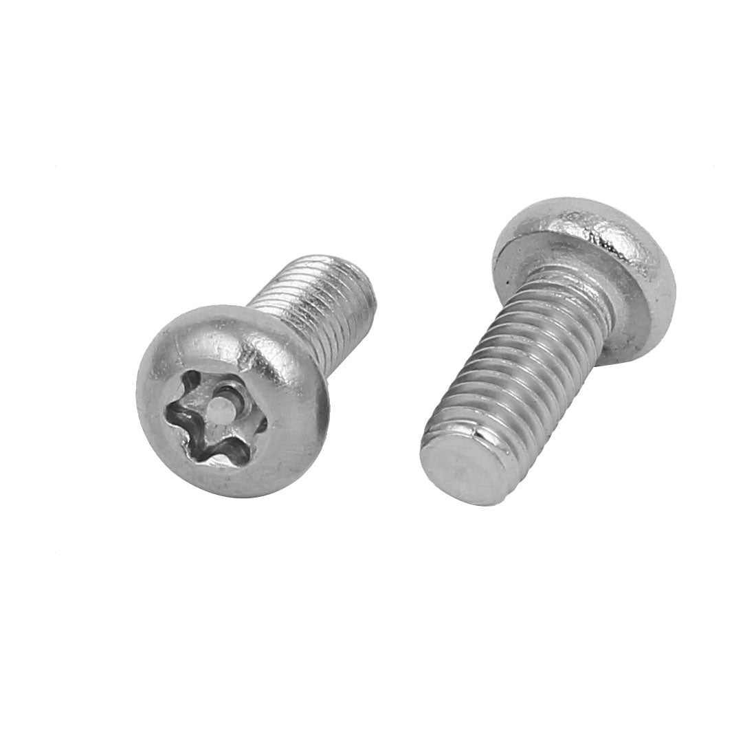 Harfington M5x12mm 304 Stainless Steel Button Head Torx Security Tamper Proof Screws 25pcs