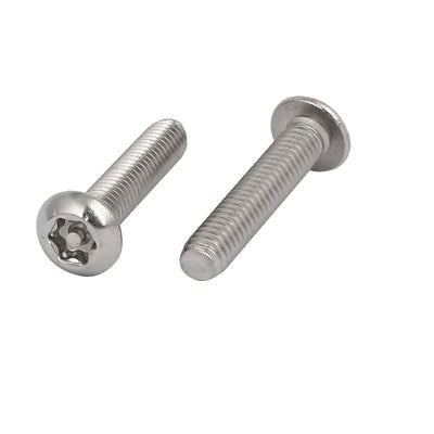 Harfington M4x20mm 304 Stainless Steel Button Head Torx Security Tamper Proof Screws 25pcs