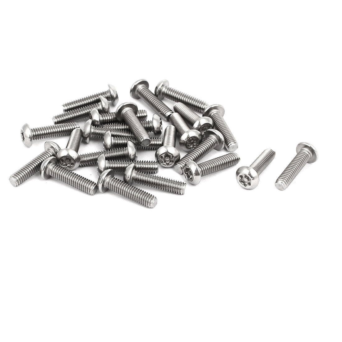 Harfington M4 x 16mm 304 Stainless Steel Torx Security Pan Head Screws Fasteners 25PCS