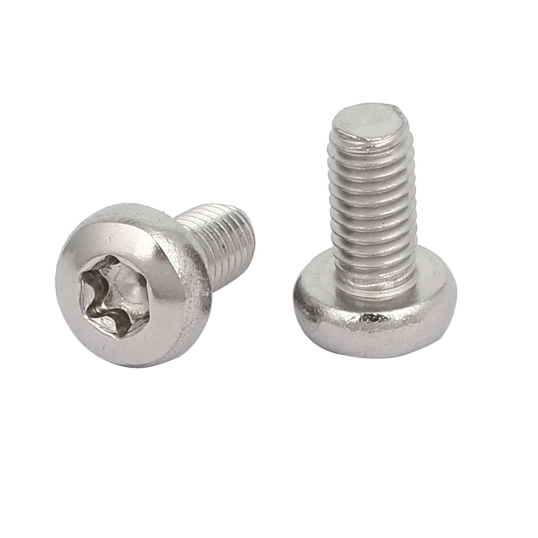 Harfington M5x10mm 304 Stainless Steel Button Head T25 Torx Screws Bolts Silver Tone 20pcs