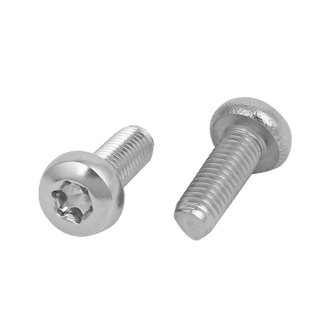 Harfington M5x14mm 304 Stainless Steel Button Head T25 Torx Screws Bolts Silver Tone 20pcs