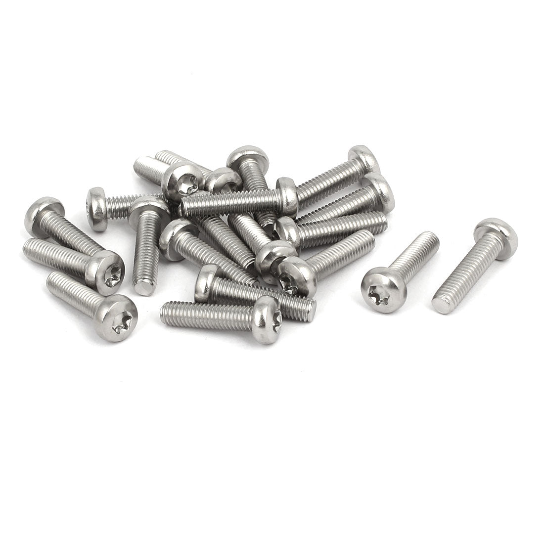 Harfington M5 x 20mm 304 Stainless Steel Torx Security Pan Head Machine Screws 20PCS