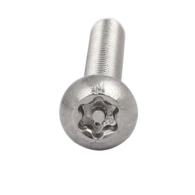 Harfington M4 x 30mm 304 Stainless Steel Torx Security Pan Head Screws Fasteners 50PCS