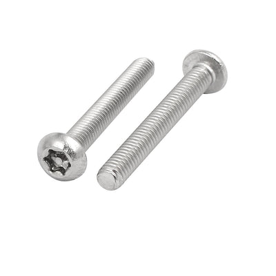 Harfington M4 x 30mm 304 Stainless Steel Torx Security Pan Head Screws Fasteners 50PCS
