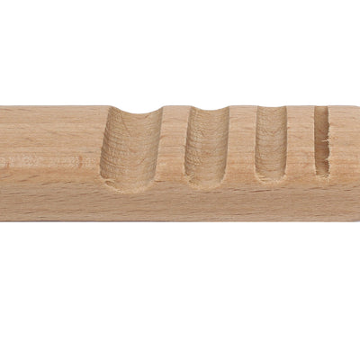 Harfington 150mmx24mmx15mm Wood Flat Edge Slicker Burnisher Kahki for Leather Craft Belt