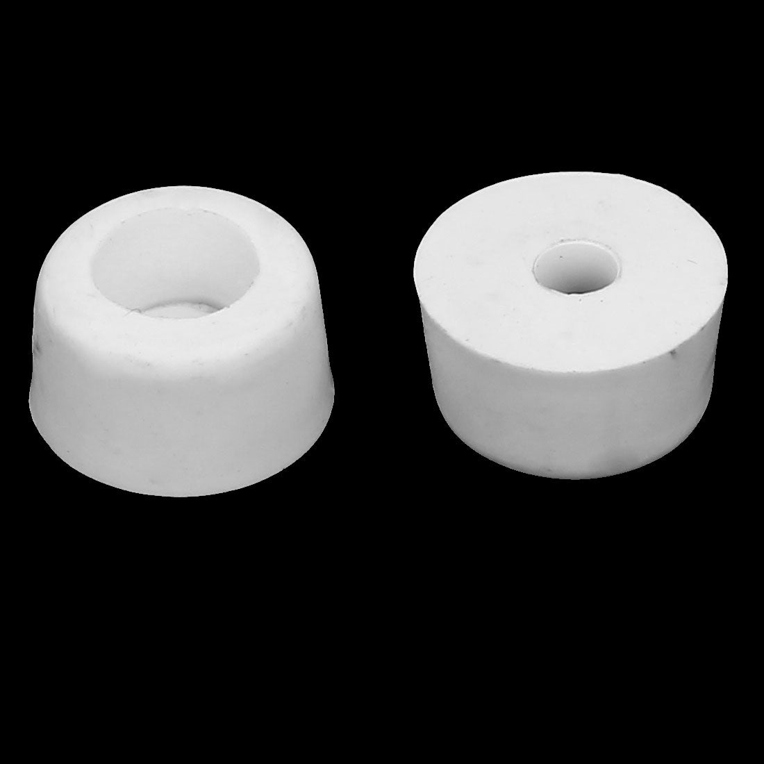 Harfington 18mmx10mm Rubber Conical Non-Slip Cover Tip Furniture Floor Pads White 20pcs