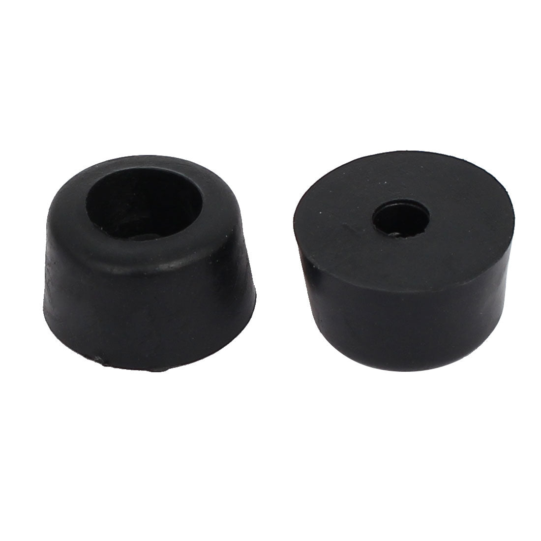 Harfington 17mmx10mm Plastics Conical Non-Slip Cover Tip Furniture Floor Pads Black 50pcs
