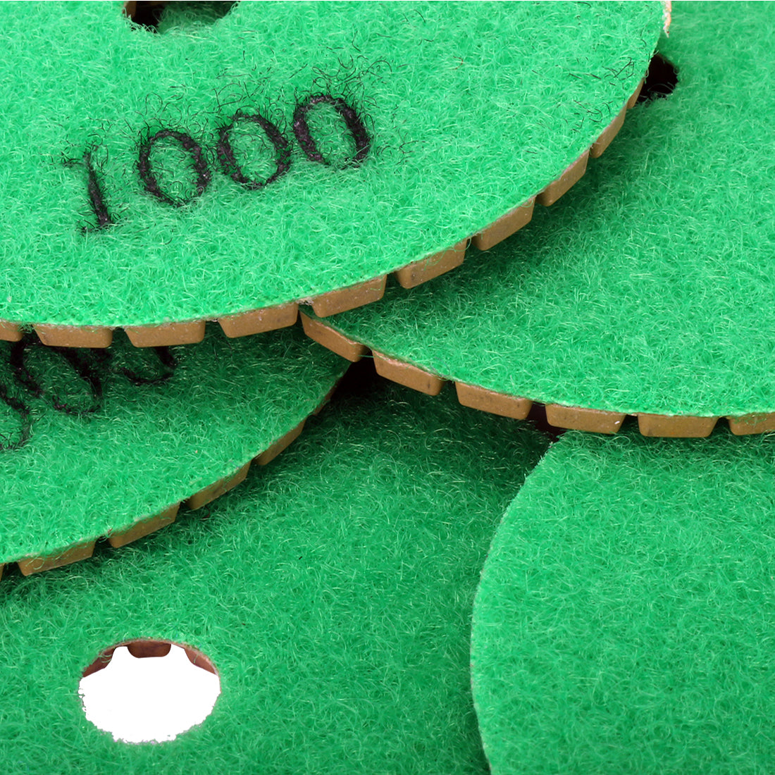 Harfington 3-inch Diamond Wet Polishing Pad Grit 1000 10pcs for Granite Concrete Stone