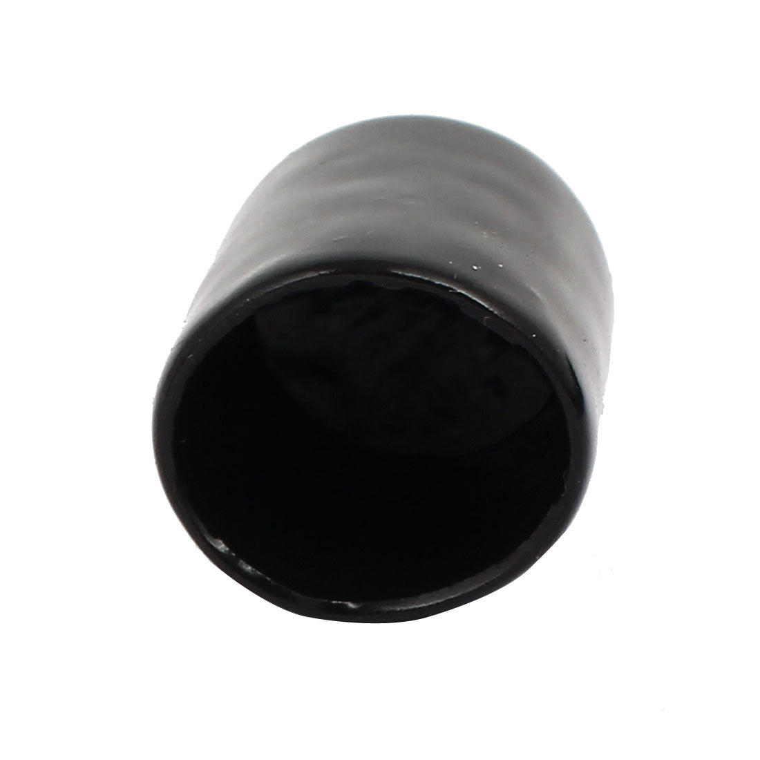 Harfington 17mm Inner Dia Rubber Hose End Cap Screw Thread Protector Cover Black 50pcs