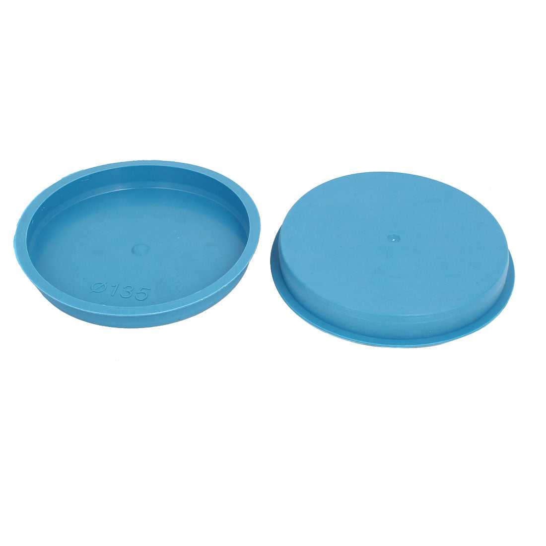 Harfington 135mm Flange Mounted Tapered Hole Stoppers Waterproof Caps Blue 5pcs