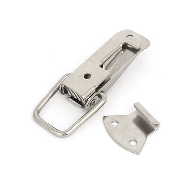 Harfington 130mmx40mmx22mm 201 Stainless Steel Spring Loaded Toggle Latch Catch Hasp