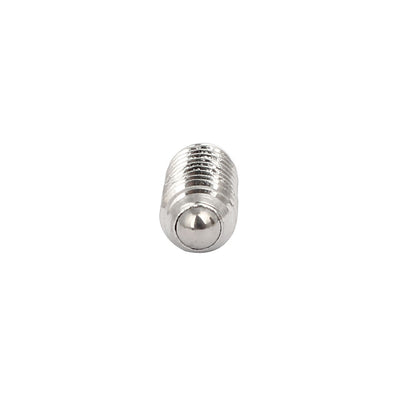 Harfington M5x10mm 304 Stainless Steel Spring Hex Socket Ball Point Grub Set Screws 10pcs