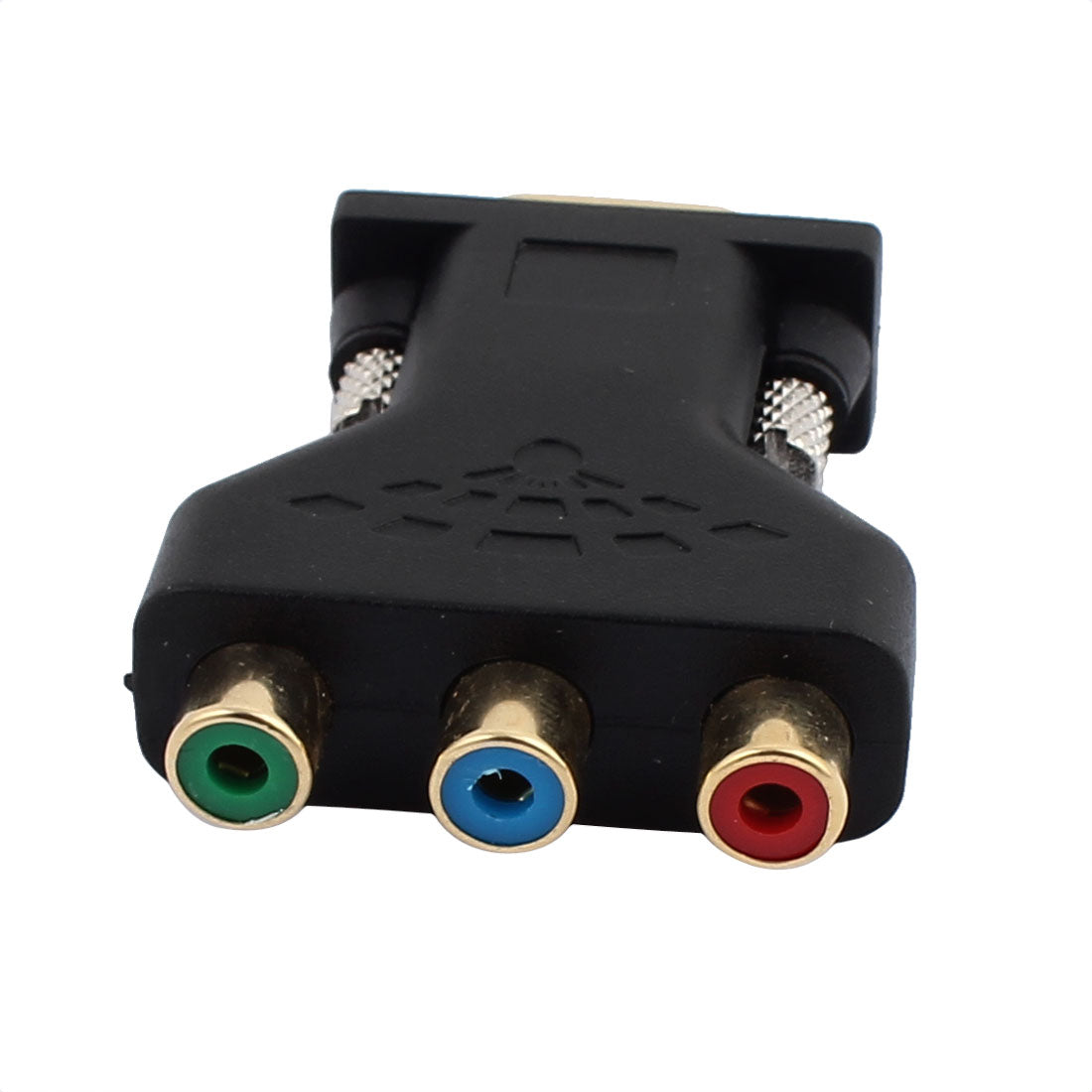Harfington 18 Terminals HDTV VGA Male to 3 RCA Audio Video Connector Black