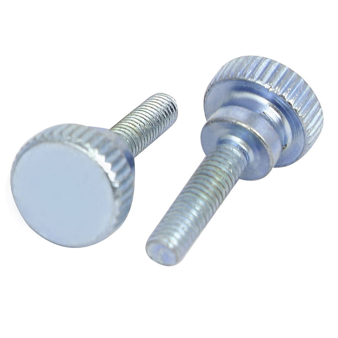 Harfington M4x16mm Flat Knurled Head Fully Threaded Thumb Screws Bolts Fastener 8pcs