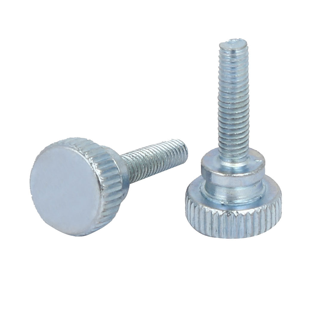 Harfington M4x16mm Flat Knurled Head Fully Threaded Thumb Screws Bolts Fastener 15pcs